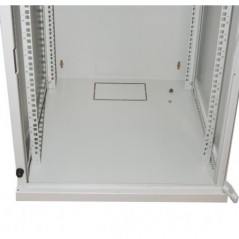 ARMADIO RACK 19" 6 UNITA' DA MURO PER RETI (A)350 X (L)540 X (P) 450 MM COLORE GRIGIO PORTA VETRO