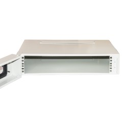 ARMADIO RACK 19" 2U PROFONDITA' 360 MM COLORE GRIGIO CON PORTA VETRO (AXPXL) CM 12X36X54