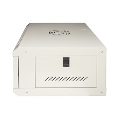 ARMADIO RACK 19" 4U LINK SERIE LIGHT COLORE GRIGIO CON PORTA VETRO (AXPXL) MM 240X400X530 RIPIANO INCLUSO