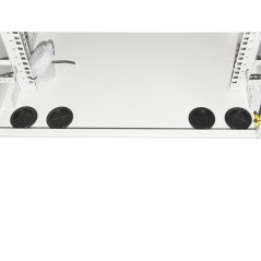 ARMADIO RACK 19 POLLICI 6U PER RETI DA ESTERNO CLASSE PROTEZIONE IP55 MISURE MM (L)600X(P)450X(A)333 GRIGIO CHIARO CON VENTOLE F