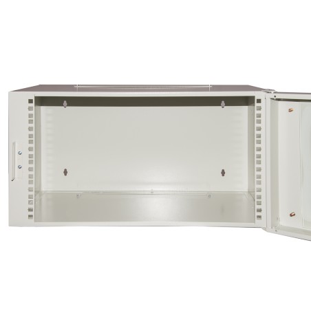 ARMADIO RACK 19" 6U PROFONDITA' 360 MM COLORE GRIGIO PORTA IN VETRO