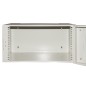 ARMADIO RACK 19" 6U PROFONDITA' 360 MM COLORE GRIGIO PORTA IN VETRO