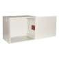 ARMADIO RACK 19" 6U PORTA IN FERRO ANTIVANDALISMO CON SERRATURA ANTIEFFRAZIONE GRIGIO CM 40X56X33 (PXLXA)