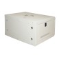 ARMADIO RACK 19" 6U LINK SERIE LIGHT COLORE GRIGIO CON PORTA VETRO (AXPXL) MM 300X400X530 RIPIANO INCLUSO