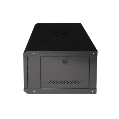ARMADIO RACK 19" 6U LINK SERIE LIGHT COLORE NERO CON PORTA VETRO (AXPXL) MM 300X400X530 RIPIANO INCLUSO
