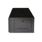 ARMADIO RACK 19" 6U LINK SERIE LIGHT COLORE NERO CON PORTA VETRO (AXPXL) MM 300X400X530 RIPIANO INCLUSO
