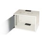 ARMADIO RACK 19" DISASSEMBLATO 6 UNITA' DA MURO PER RETI (A)370 X (L)540 X (P) 300 MM COLORE GRIGIO PORTA VETRO