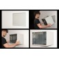 ARMADIO RACK 19" DISASSEMBLATO 6 UNITA' DA MURO PER RETI (A)370 X (L)540 X (P) 300 MM COLORE GRIGIO PORTA VETRO