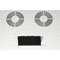 ARMADIO RACK 19" DISASSEMBLATO 6 UNITA' DA MURO PER RETI (A)370 X (L)540 X (P) 300 MM COLORE GRIGIO PORTA VETRO