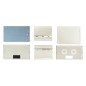 ARMADIO RACK 19" DISASSEMBLATO 6 UNITA' DA MURO PER RETI (A)370 X (L)540 X (P) 300 MM COLORE GRIGIO PORTA VETRO