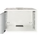 ARMADIO RACK 19" DISASSEMBLATO 6 UNITA' DA MURO PER RETI (A)370 X (L)540 X (P) 300 MM COLORE GRIGIO PORTA VETRO