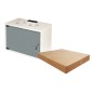 ARMADIO RACK 19" DISASSEMBLATO 6 UNITA' DA MURO PER RETI (A)370 X (L)540 X (P) 300 MM COLORE GRIGIO PORTA VETRO