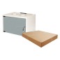 ARMADIO RACK 19" DISASSEMBLATO 6 UNITA' DA MURO PER RETI (A)370 X (L)540 X (P) 400 MM COLORE GRIGIO PORTA VETRO
