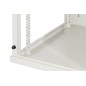ARMADIO RACK 19" 6 UNITA' DA MURO (A)350X (L)540 X PROFONDITA' 600 MM. COLORE GRIGIO PORTA VETRO