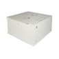 ARMADIO RACK 19" 6 UNITA' DA MURO (A)350X (L)540 X PROFONDITA' 600 MM. COLORE GRIGIO PORTA VETRO
