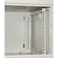 ARMADIO RACK 19" 6 UNITA' DA MURO PER RETI (A)350 X (L)540 X (P) 450 MM COLORE GRIGIO PORTA VETRO
