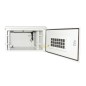 ARMADIO RACK 19 POLLICI 9U PER RETI DA ESTERNO CLASSE PROTEZIONE IP55 MISURE MM (L)600X(P)450X(A)467 GRIGIO CHIARO CON VENTOLE F