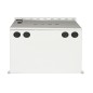 ARMADIO RACK 19 POLLICI 9U PER RETI DA ESTERNO CLASSE PROTEZIONE IP55 MISURE MM (L)600X(P)450X(A)467 GRIGIO CHIARO CON VENTOLE F