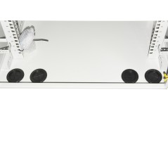 ARMADIO RACK 19 POLLICI 9U PER RETI DA ESTERNO CLASSE PROTEZIONE IP55 MISURE MM (L)600X(P)450X(A)467 GRIGIO CHIARO CON VENTOLE F