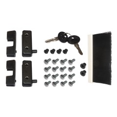 ARMADIO RACK 19" DISASSEMBLATO 9 UNITA' DA MURO PER RETI (A)460 X (L)540 X (P) 400 MM COLORE GRIGIO PORTA VETRO