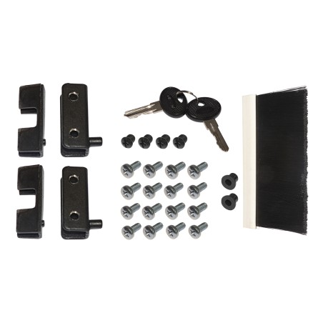 ARMADIO RACK 19" DISASSEMBLATO 9 UNITA' DA MURO PER RETI (A)460 X (L)540 X (P) 400 MM COLORE GRIGIO PORTA VETRO