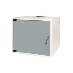 ARMADIO RACK 19" DISASSEMBLATO 9 UNITA' DA MURO PER RETI (A)460 X (L)540 X (P) 400 MM COLORE GRIGIO PORTA VETRO