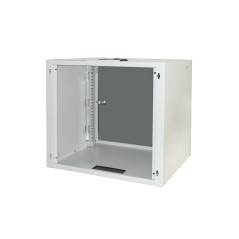 ARMADIO RACK 19" DISASSEMBLATO 9 UNITA' DA MURO PER RETI (A)460 X (L)540 X (P) 400 MM COLORE GRIGIO PORTA VETRO