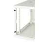 ARMADIO RACK 19" 9 UNITA' DA MURO (A)490X (L)540 X PROFONDITA' 600 MM. COLORE GRIGIO CHIARO PORTA VETRO