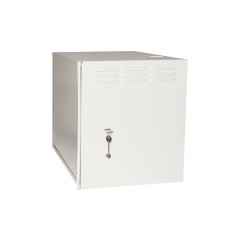 ARMADIO RACK 19" 9 UNITA' GRIGIO PORTA IN FERRO ANTIVANDALISMO CON SERRATURA ANTIEFFRAZIONE CM 40X56X46 (PXLXA)