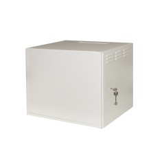 ARMADIO RACK 19" 9 UNITA' GRIGIO PORTA IN FERRO ANTIVANDALISMO CON SERRATURA ANTIEFFRAZIONE CM 40X56X46 (PXLXA)