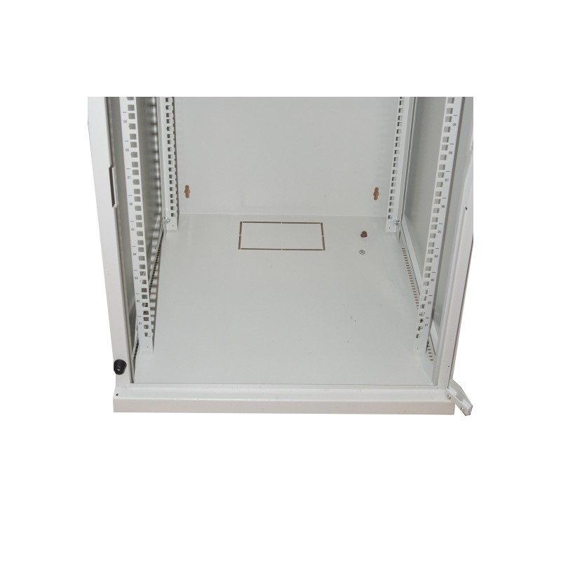ARMADIO RACK 19" 9 UNITA' DA MURO PER RETI (A)485 X (L)540 X (P) 450 MM COLORE GRIGIO PORTA VETRO