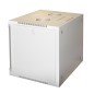 ARMADIO RACK 19" 9 UNITA' DA MURO PER RETI (A)485 X (L)540 X (P) 450 MM COLORE GRIGIO PORTA VETRO