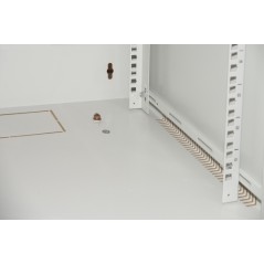 ARMADIO RACK 19" 9 UNITA' DA MURO PER RETI (A)485 X (L)540 X (P) 450 MM COLORE GRIGIO PORTA VETRO