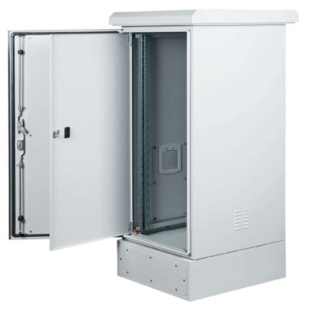 ARMADIO RACK 19 9U PROTEZIONE IP65 MISURE L600 H769 P650 CON BASE 200MM