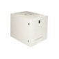 ARMADIO RACK 19" 9U LINK SERIE LIGHT COLORE GRIGIO CON PORTA VETRO (AXPXL) MM 450X400X530 RIPIANO INCLUSO