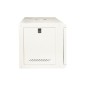 ARMADIO RACK 19" 9U LINK SERIE LIGHT COLORE GRIGIO CON PORTA VETRO (AXPXL) MM 450X400X530 RIPIANO INCLUSO