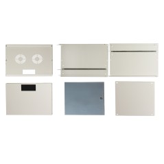 ARMADIO RACK 19" DISASSEMBLATO 12 UNITA' DA MURO PER RETI (A)595 X (L)540 X (P) 400 MM COLORE GRIGIO PORTA VETRO