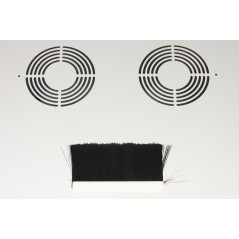 ARMADIO RACK 19" DISASSEMBLATO 12 UNITA' DA MURO PER RETI (A)595 X (L)540 X (P) 400 MM COLORE GRIGIO PORTA VETRO
