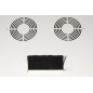 ARMADIO RACK 19" DISASSEMBLATO 12 UNITA' DA MURO PER RETI (A)595 X (L)540 X (P) 400 MM COLORE GRIGIO PORTA VETRO