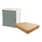 ARMADIO RACK 19" DISASSEMBLATO 12 UNITA' DA MURO PER RETI (A)595 X (L)540 X (P) 400 MM COLORE GRIGIO PORTA VETRO