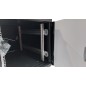 ARMADIO RACK 19" 12 UNITA' (A)700X (L)600 X PROFONDITA' 1000 MM. COLORE NERO PORTA VETRO