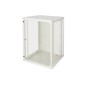 ARMADIO RACK 19" 15 UNITA' DA MURO (A)750X (L)540X (P) 600 MM. COLORE GRIGIO CHIARO, PORTA A VETRO.