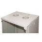 ARMADIO RACK 19" 15 UNITA' DA MURO PER RETI (A)750 X (L)540 X (P) 450 MM COLORE GRIGIO PORTA VETRO