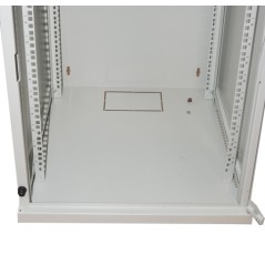 ARMADIO RACK 19" 15 UNITA' DA MURO PER RETI (A)750 X (L)540 X (P) 450 MM COLORE GRIGIO PORTA VETRO