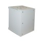 ARMADIO RACK 19" 15 UNITA' DA MURO PER RETI (A)750 X (L)540 X (P) 450 MM COLORE GRIGIO PORTA VETRO