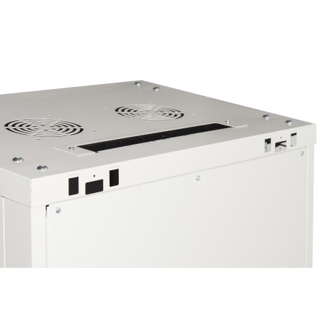 ARMADIO RACK 19" 15 UNITA' DA MURO (A) 770 X (L) 600 X (P) 450 GRIGIO DISASSEMBLATO PORTA VETRO
