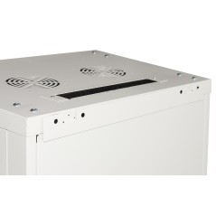 ARMADIO RACK 19" 15 UNITA' DA MURO (A) 770 X (L) 600 X (P) 450 GRIGIO DISASSEMBLATO PORTA VETRO