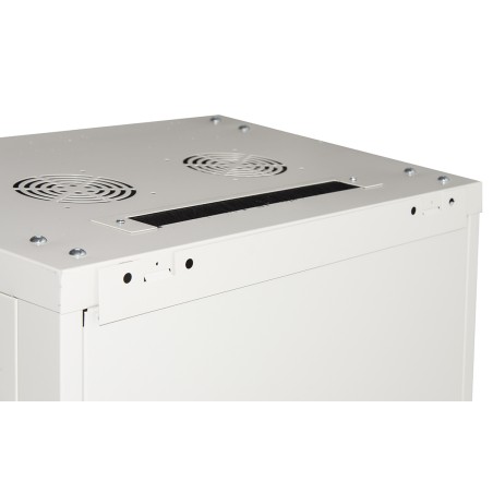 ARMADIO RACK 19" 15 UNITA' DA MURO (A) 770 X (L) 600 X (P) 450 GRIGIO DISASSEMBLATO PORTA VETRO