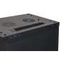ARMADIO RACK 19" 15 UNITA' DA MURO (A) 770 X (L) 600 X (P) 450 NERO DISASSEMBLATO PORTA VETRO