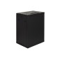 ARMADIO RACK 19" 15 UNITA' DA MURO (A) 770 X (L) 600 X (P) 450 NERO DISASSEMBLATO PORTA VETRO